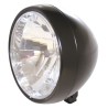 Phare avant Highway Hawk "Clear" noir - 190 mm - H223-053 - 1