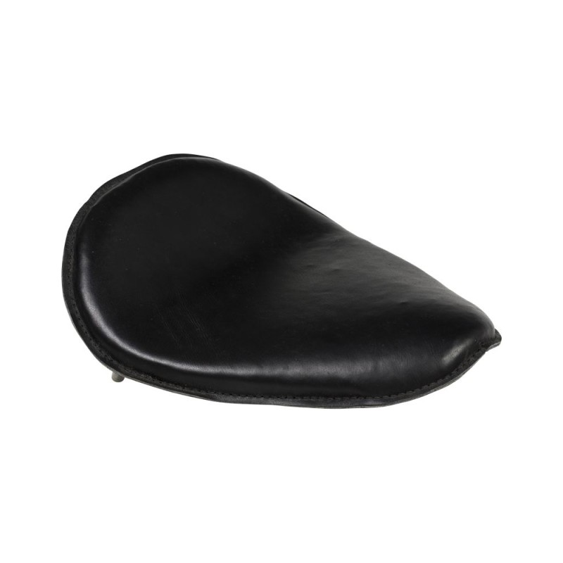 Selle solo Highway Hawk universelle "Bobber Style" en cuir noir - H53-192 - 1