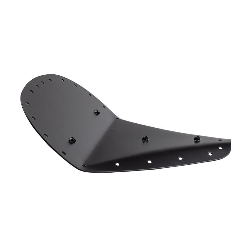 Socle en acier noir Highway Hawk "large" pour selle solo - H53-351 - 1