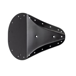 Socle en acier noir Highway Hawk "small" pour selle solo - H53-350 - 3