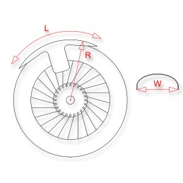 Garde-boue avant universel 120 mm en acier pour pneus 16" à 21" - MB09-5120 - 2