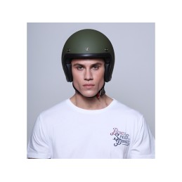 Casque jet DMD Vintage Matt Green - 3