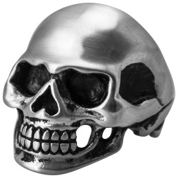 Bague ACIER - Skull Mat - 2 - BA148