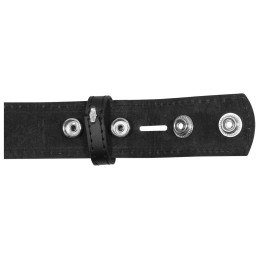 Ceinture en cuir noire sans boucle - 2 - CJ094