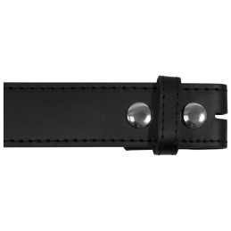 Ceinture en cuir noire sans boucle - 3 - CJ094