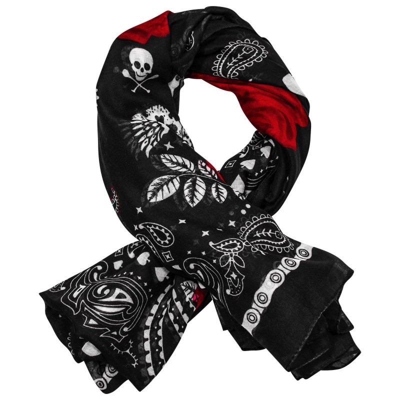 Foulard Tête de mort - Paisley - 1 - CJ095