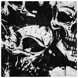 Foulard Black Sinner - Multiple Skulls - 3 - ARF146