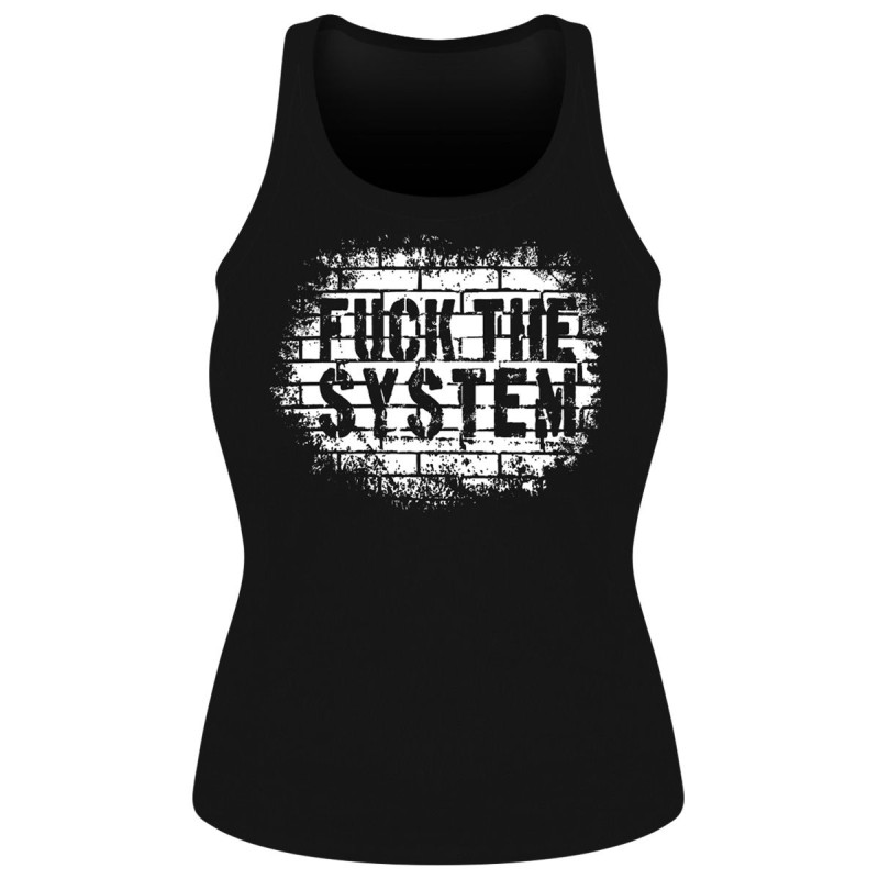 Débardeur Femme - Fuck the System - 1 - TOP163