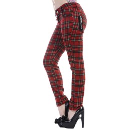 Pantalon Femme BANNED - Red Scott Tartan - 1 - FUT65