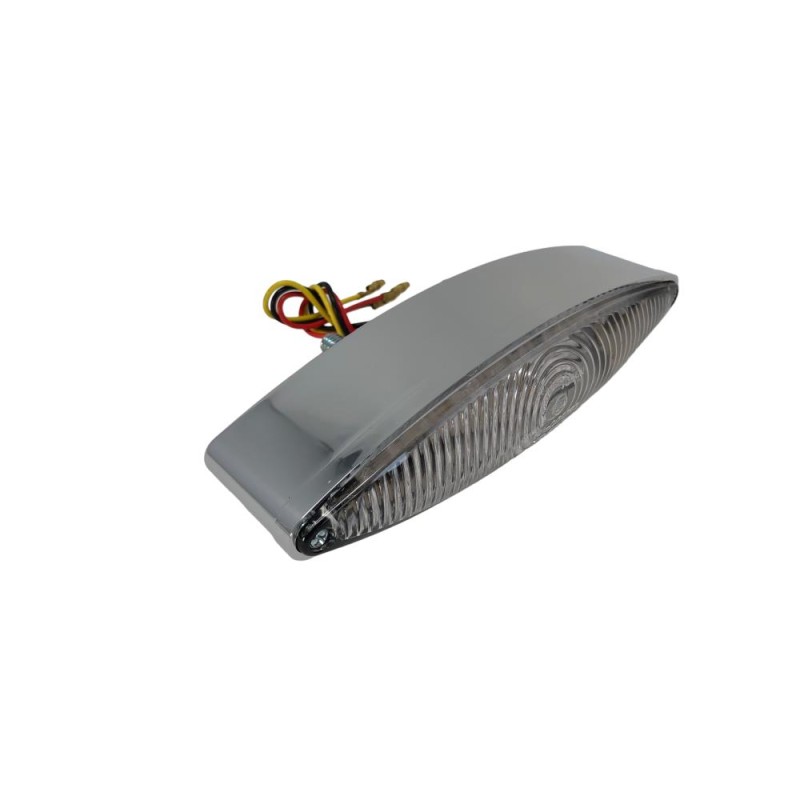 Feu arrière Highway Hawk "Tech Glide" chromé à LED - H68-3364 - 1 Feu arrière Highway Hawk "Tech Glide" chromé à LED - H68-3364 - 1
