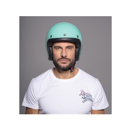 Casque jet DMD Vintage Turquoise - 5