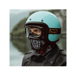 Casque jet DMD Vintage Turquoise - 6