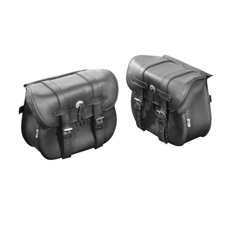 Sacoches cavalières en cuir Highway Hawk "Dallas" - 16 litres - H02-2600