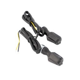 Clignotants LED Highway Hawk "Heat" noirs (2pcs) - H68-7200B - 4