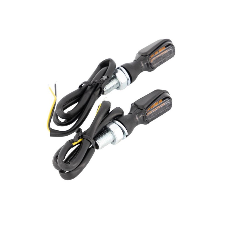 Clignotants LED Highway Hawk "Heat" noirs (2pcs) - H68-7200B - 1