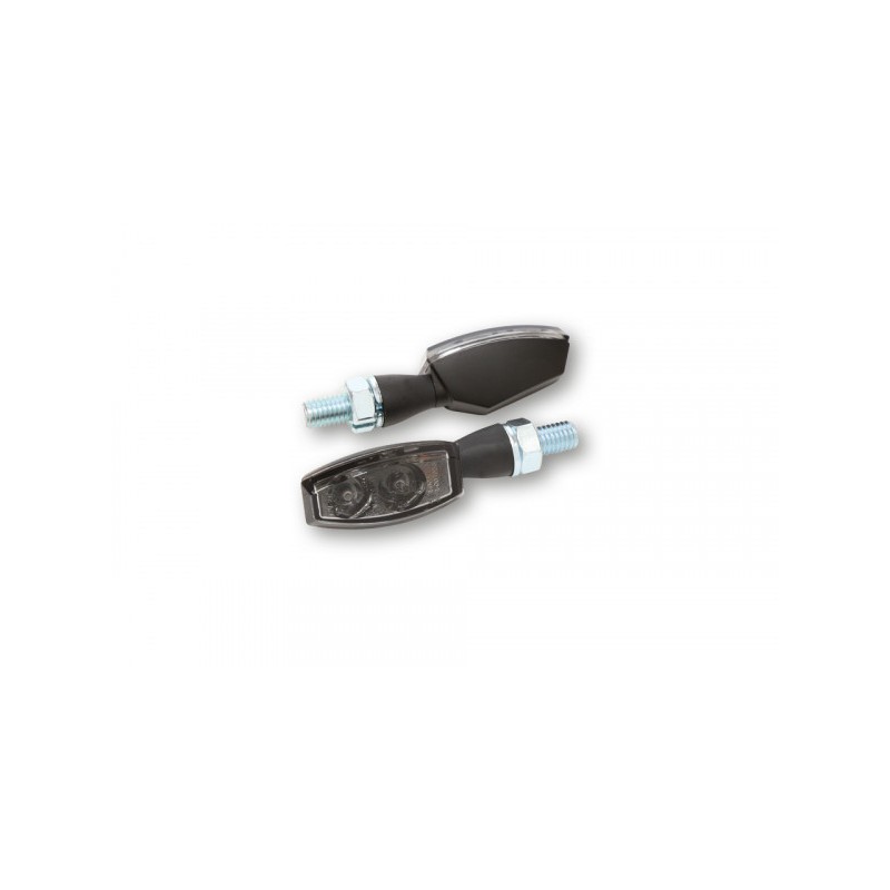 Clignotants LED Highsider "Blaze" noirs (2pcs) - HH204-300 - 1