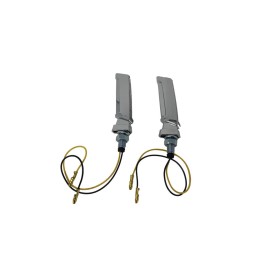 Clignotants LED Highway Hawk "Blade" chromés (2pcs) - H68-687 - 2