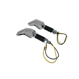 Clignotants LED Highway Hawk "Speed" chromés (2pcs) - H68-596 - 4