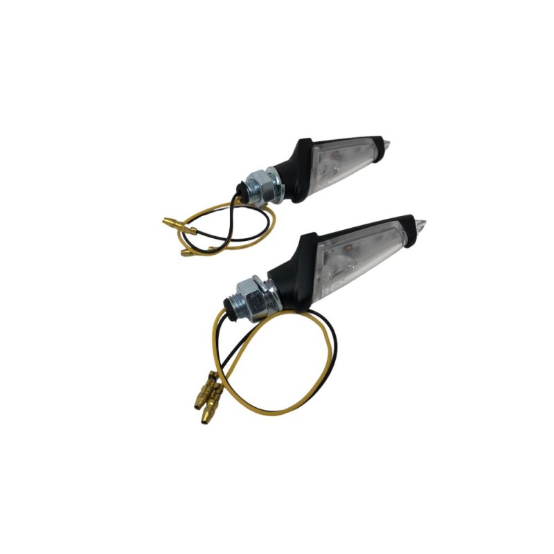 Clignotants LED Highway Hawk "Strunk" noirs (2pcs) - H68-9297 - 1 Clignotants LED Highway Hawk "Strunk" noirs (2pcs) - H68-9297 - 1