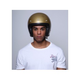 Casque jet DMD Vintage Glitter Gold - 3