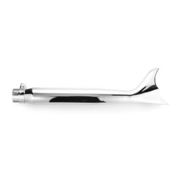 Silencieux d'échappement universel Highway Hawk "Fishtail" chrome - H65-949 - 3