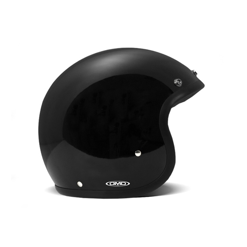 Casque jet DMD Vintage Solid Black - 1