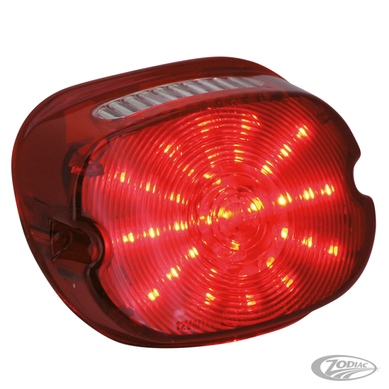 Feu arrière Low Pro à LED Lentille rouge - 161288