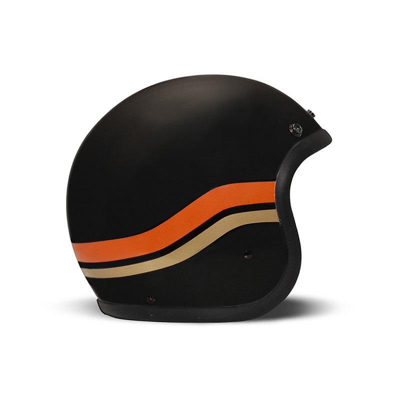 Casque jet DMD Vintage Sunset Matt Black - 1