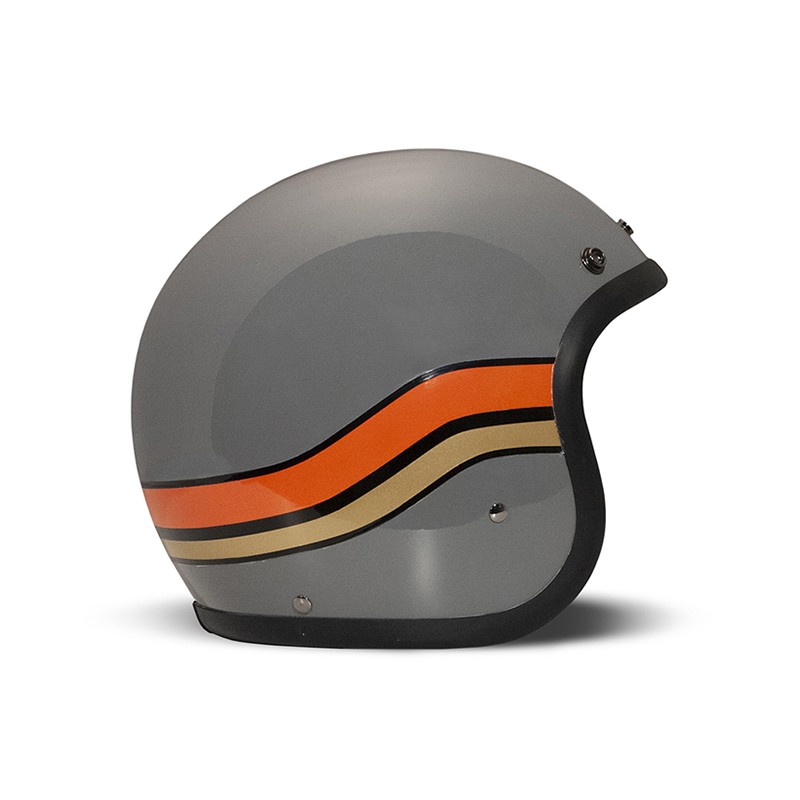 Casque jet DMD Vintage Sunset Crayon Grey - 1