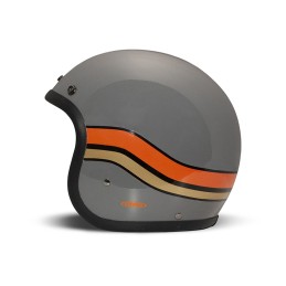 Casque jet DMD Vintage Sunset Crayon Grey - 2