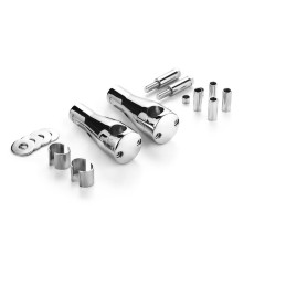 Risers Highway Hawk Round 100mm M10 - Chrome - H56-0042 - 2